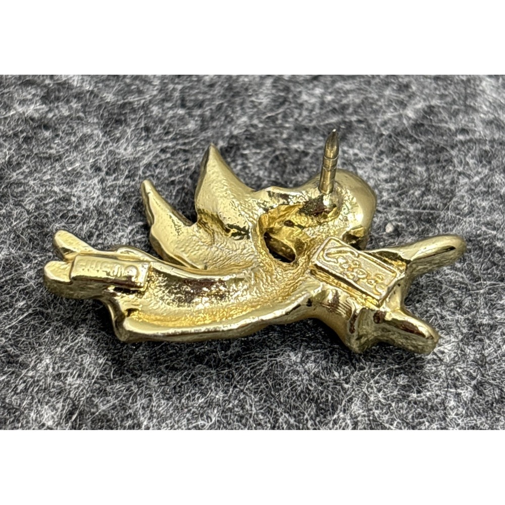 Liz Claiborne (LC) Two Tone Angel Brooch & Gigi Gold Tone Lapel Pin Vintage - Picture 11 of 14
